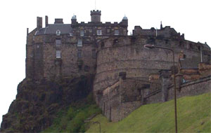 the Half Moon battery at Edinburgh Castle Scotland