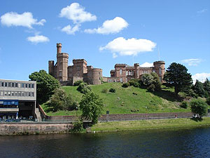 inverness castle - city of inverness in the highlands
