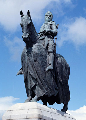 william wallace statue. William wallace himself.