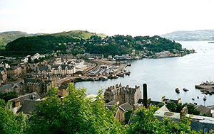 image showing oban and views out towards mull