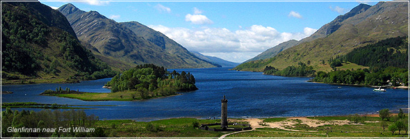 Glenfinnan near Fort William in the Scottish highlands